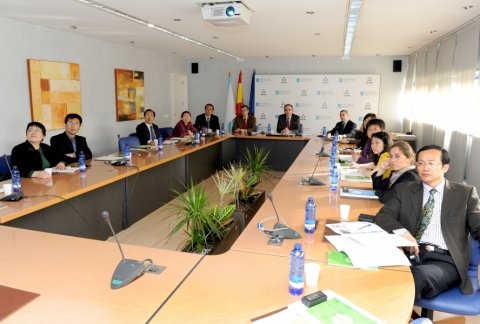Imaxes visita IGAPE. - Xornadas sobre autonomías en España e China: Galicia como exemplo
